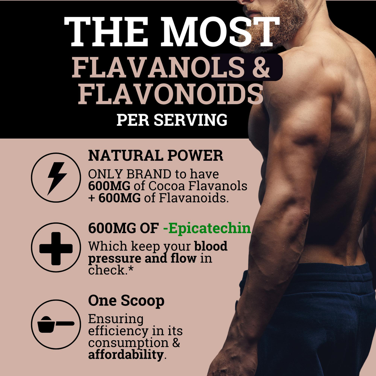 Supercharged Cocoa Flavanols + Flavonoids 1200MG